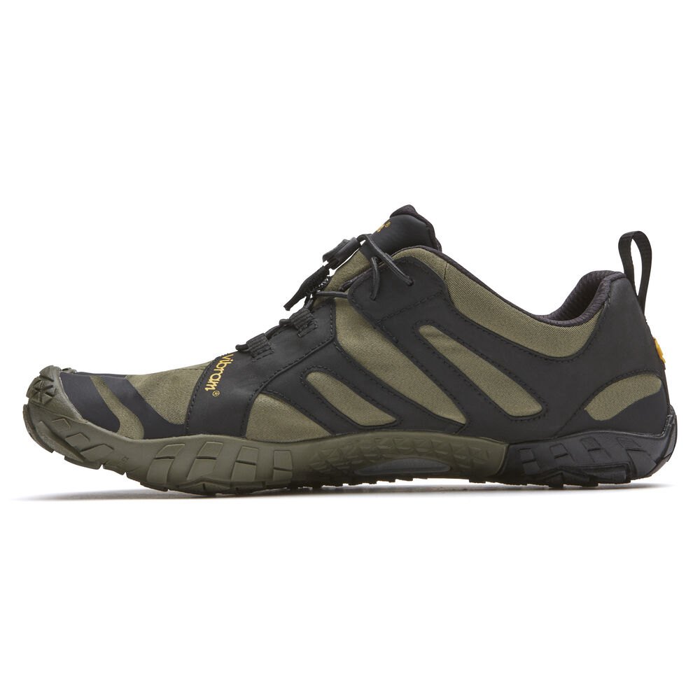 Vibram FiveFingers Dame Løbesko Olivengrøn/Sort - V-Trail 2.0 - 7935CLZDB